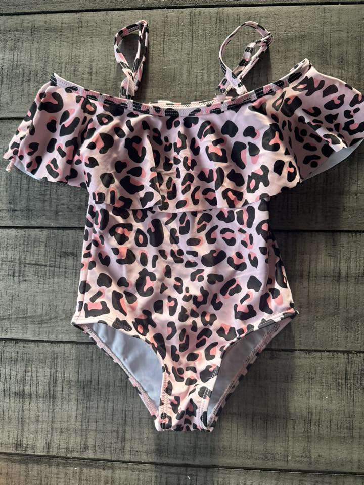 Pink cheetah swimsuit
