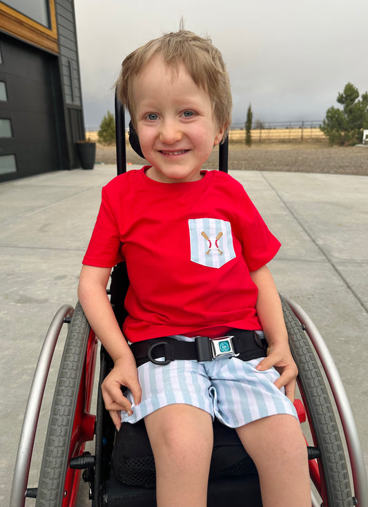 Boys baseball shorts set