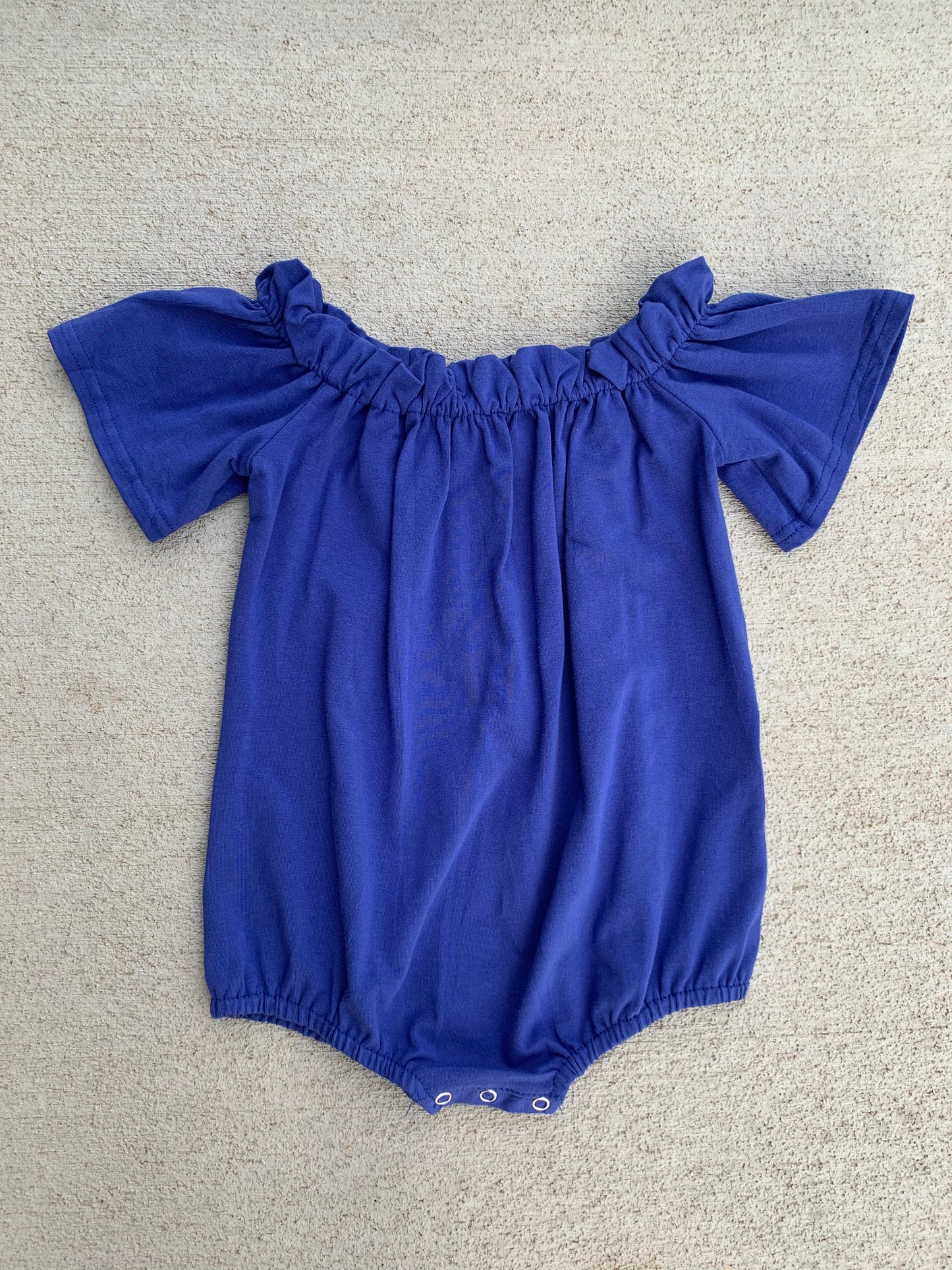 Navy off the shoulder leotard