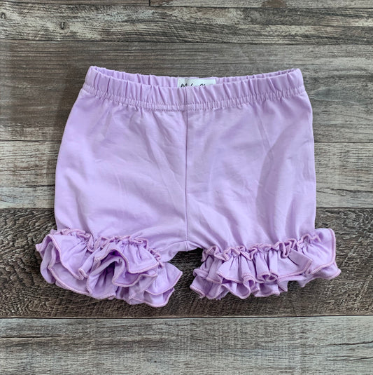 Lavender ruffle shorts