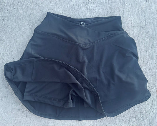Black athletic skort