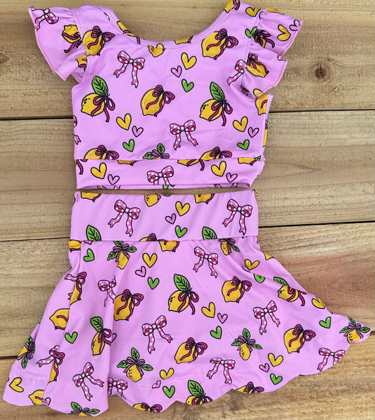 Pink lemonade athletic set