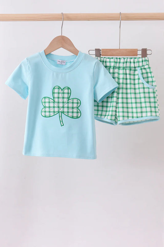 Boys clover shorts set
