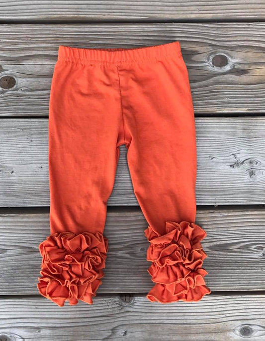 Pumpkin solid icing leggings